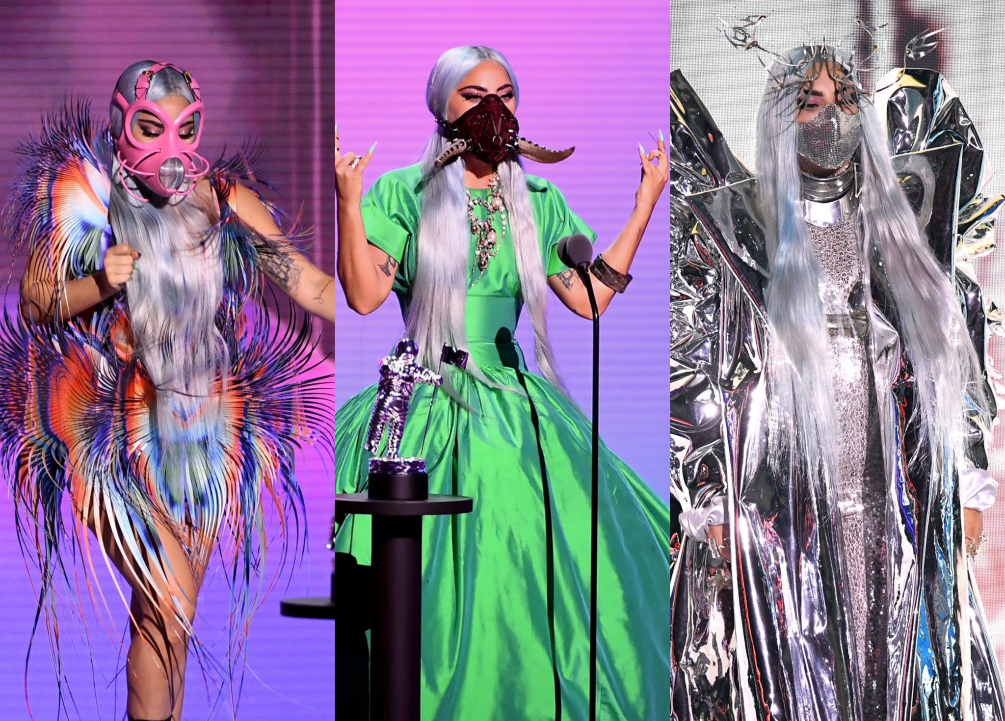 Los 5 premios de Lady Gaga y sus originales mascarillas protagonizan los VMA
