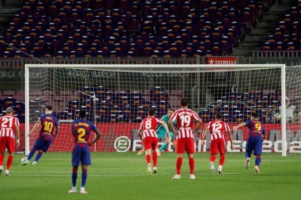 Pese al gol 700 de Messi, el Barça no pudo ante el Atlético de Madrid