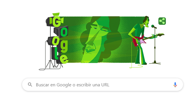 Google dedica su «doodle» a Luis Alberto Spinetta, mito del rock argentino