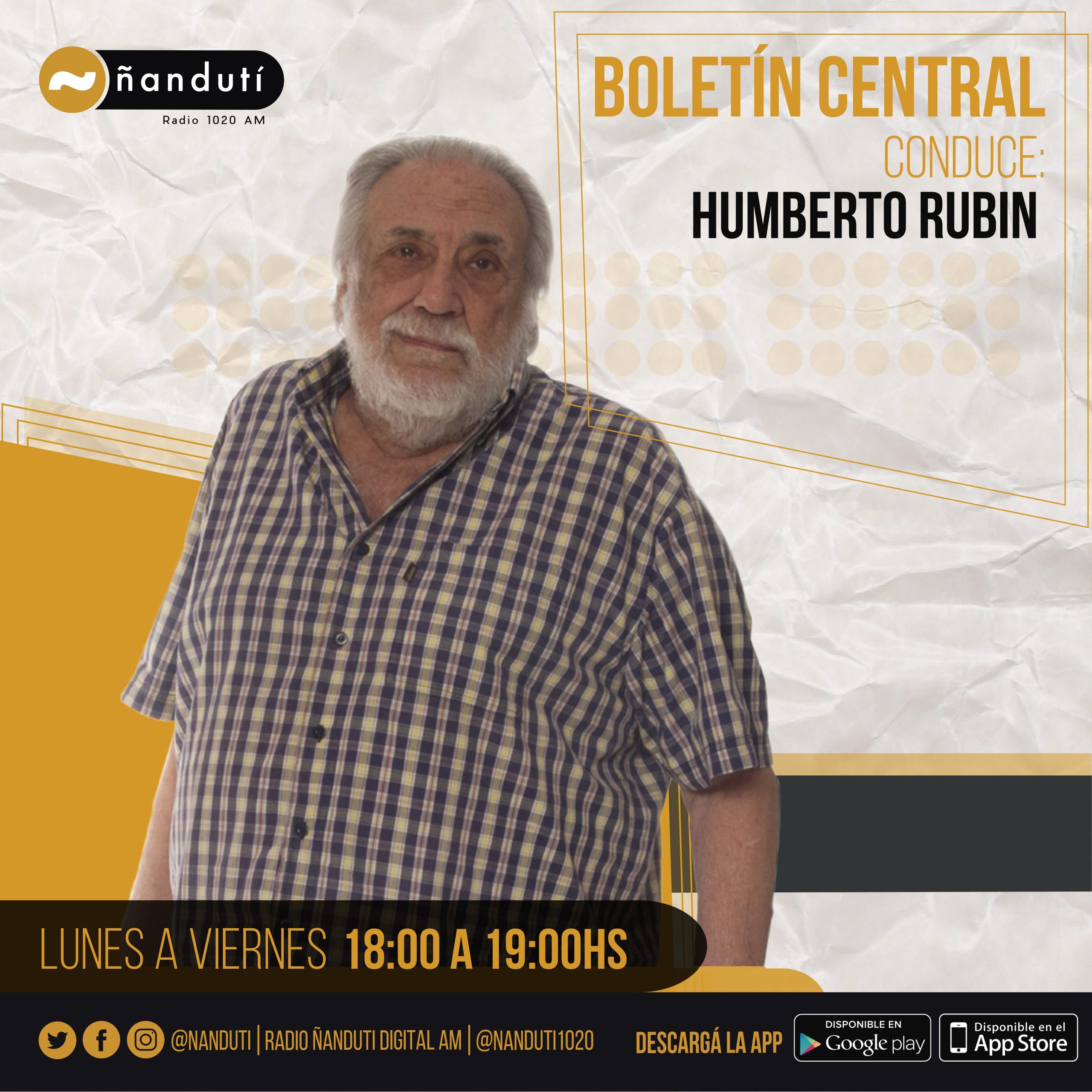Boletín Central con Humberto Rubin