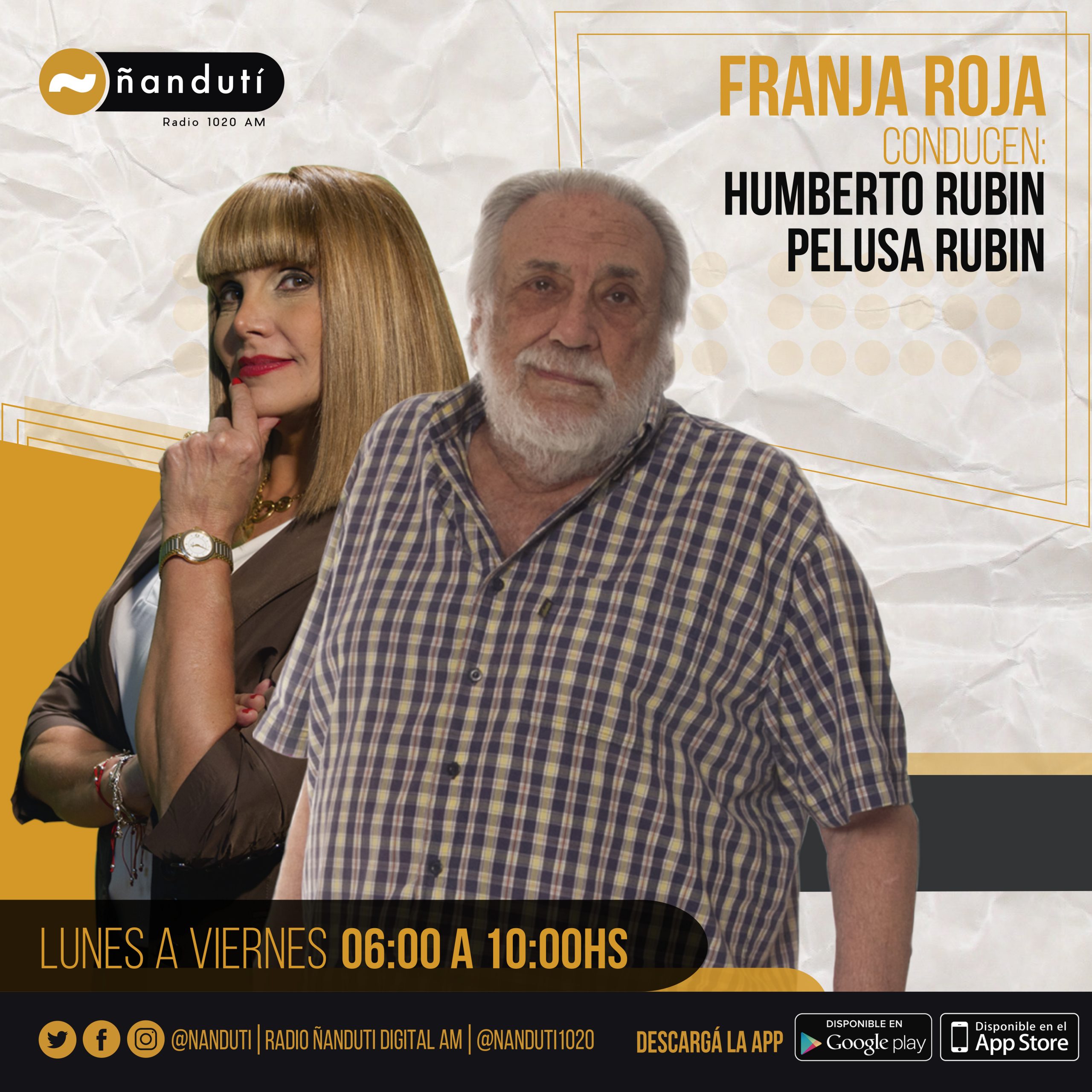 Franja Roja con Humberto y Pelusa Rubin
