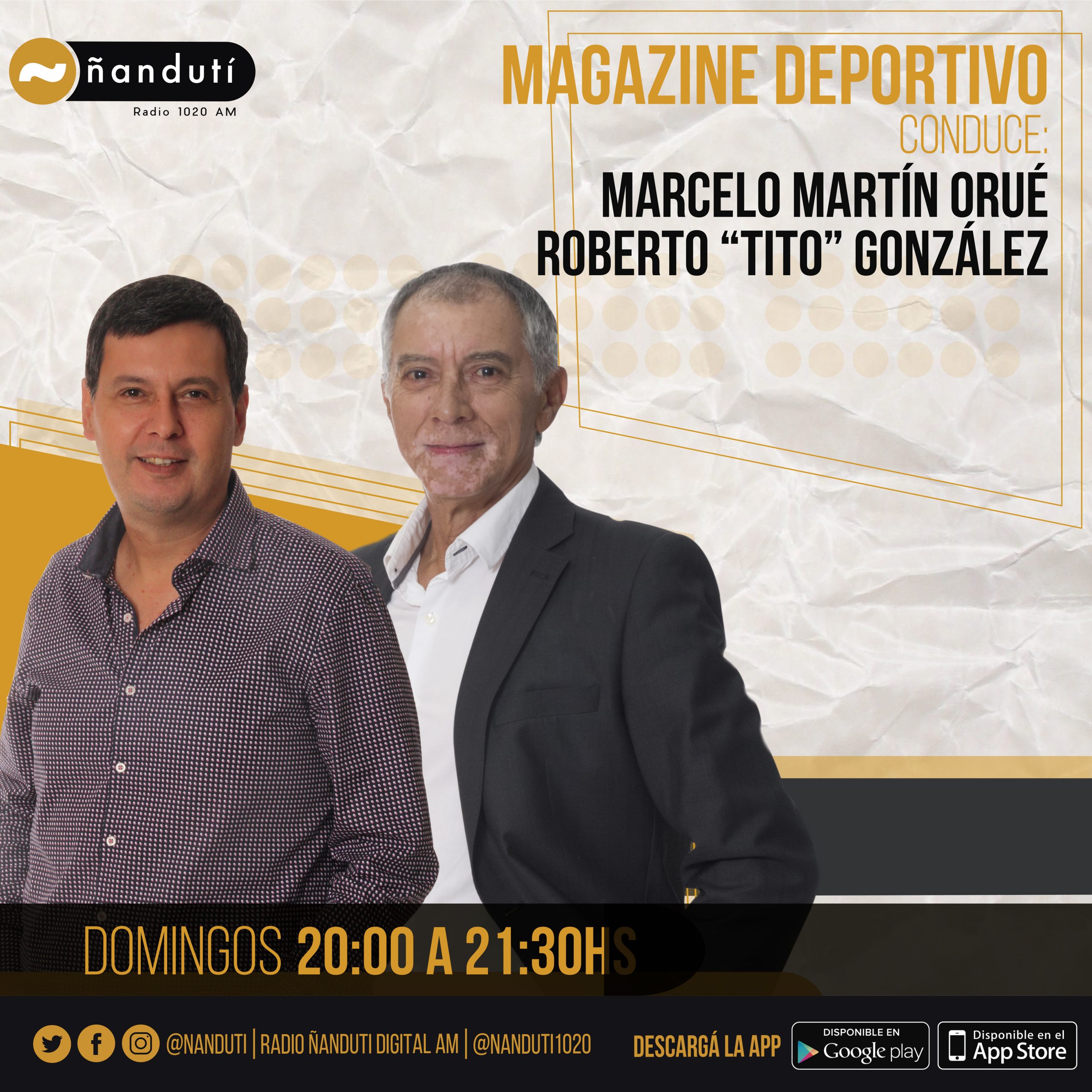 Magazine Deportivo con Marcelo Martín Orué y Roberto Tito Gonzalez
