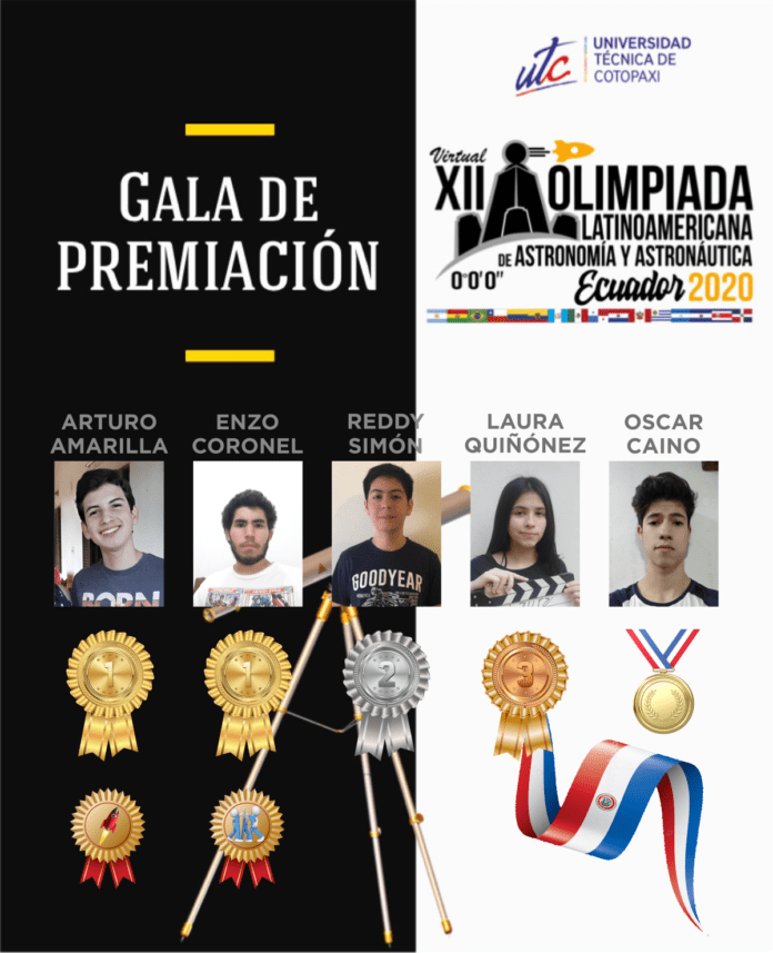 Paraguay gana dos medallas de oro en las Olimpiadas Latinoamericanas de Astronomía