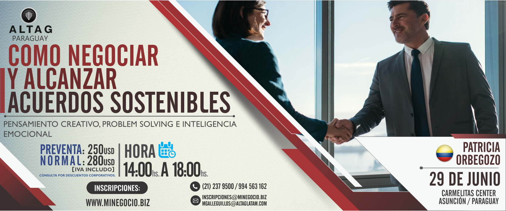 Seminario Internacional sobre cómo negociar y lograr acuerdos sostenibles