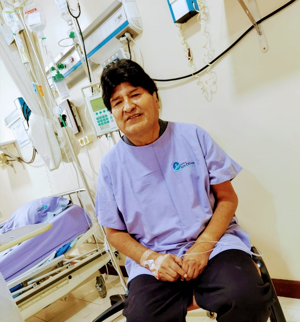 Evo Morales informa que se encuentra internado en una clínica tras dar positivo en COVID-19: «Me siento muy bien»