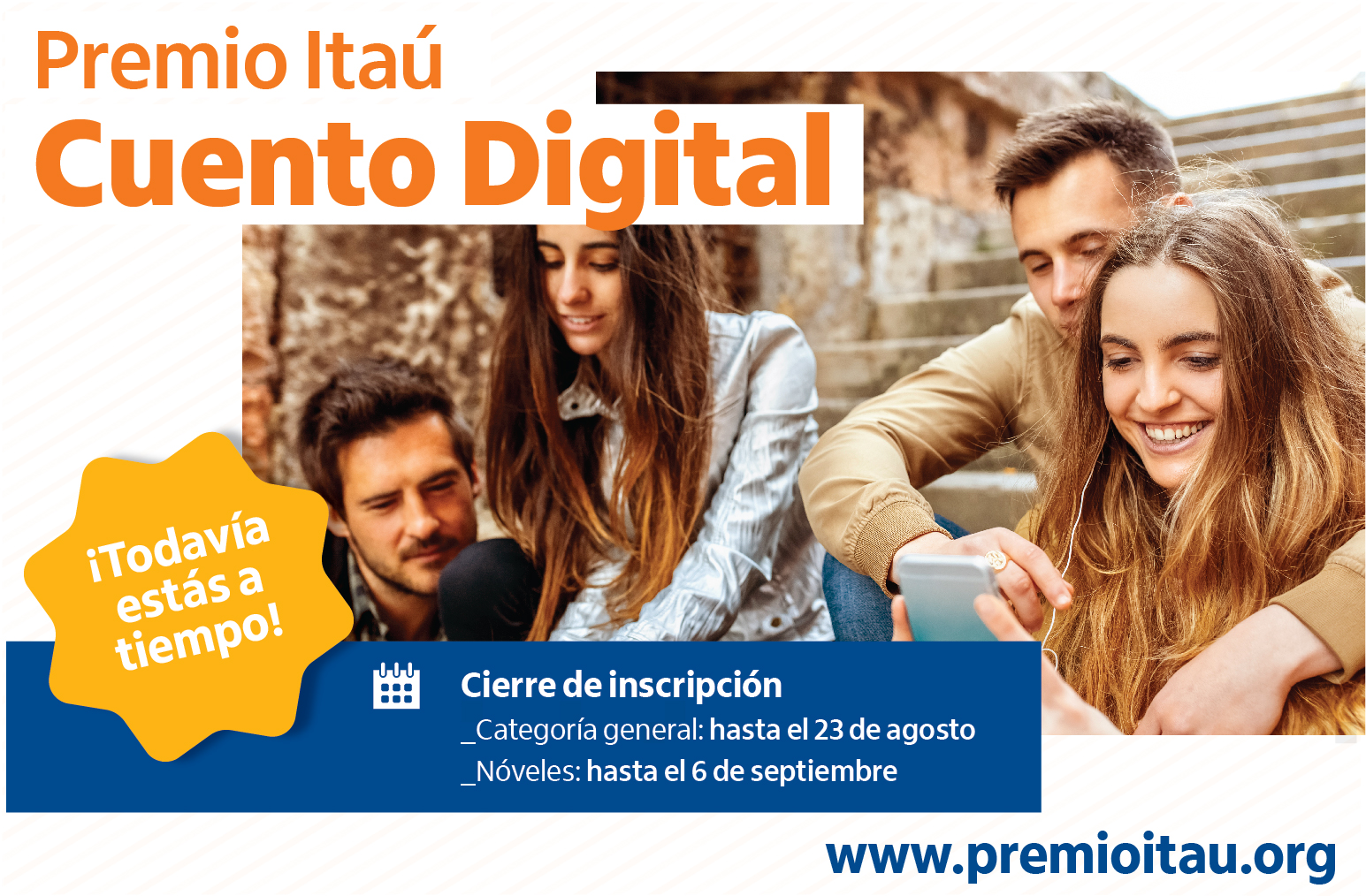 Premio Itaú Cuento Digital extiende su fecha de cierre de Inscripciones