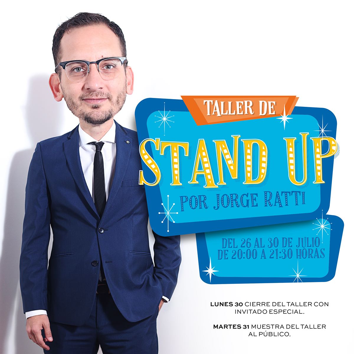 Clases de stand up serán impartidas por Jorge Ratti