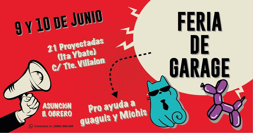Este fin de semana realizarán feria de garage pro ayuda a animales rescatados