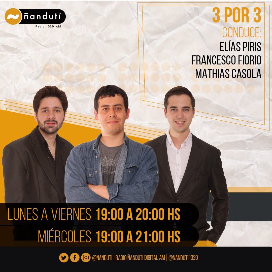 3 por 3 con Elías Piris, Francesco Fiorio y Mathias Casola