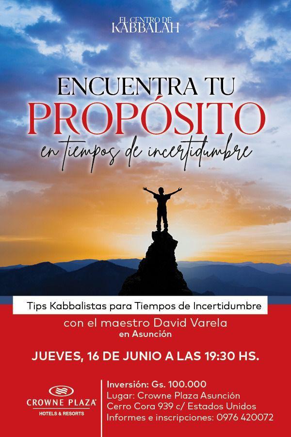 Maestro de Kabbalah disertará sobre cómo encontrar propósitos en tiempos de incertidumbre