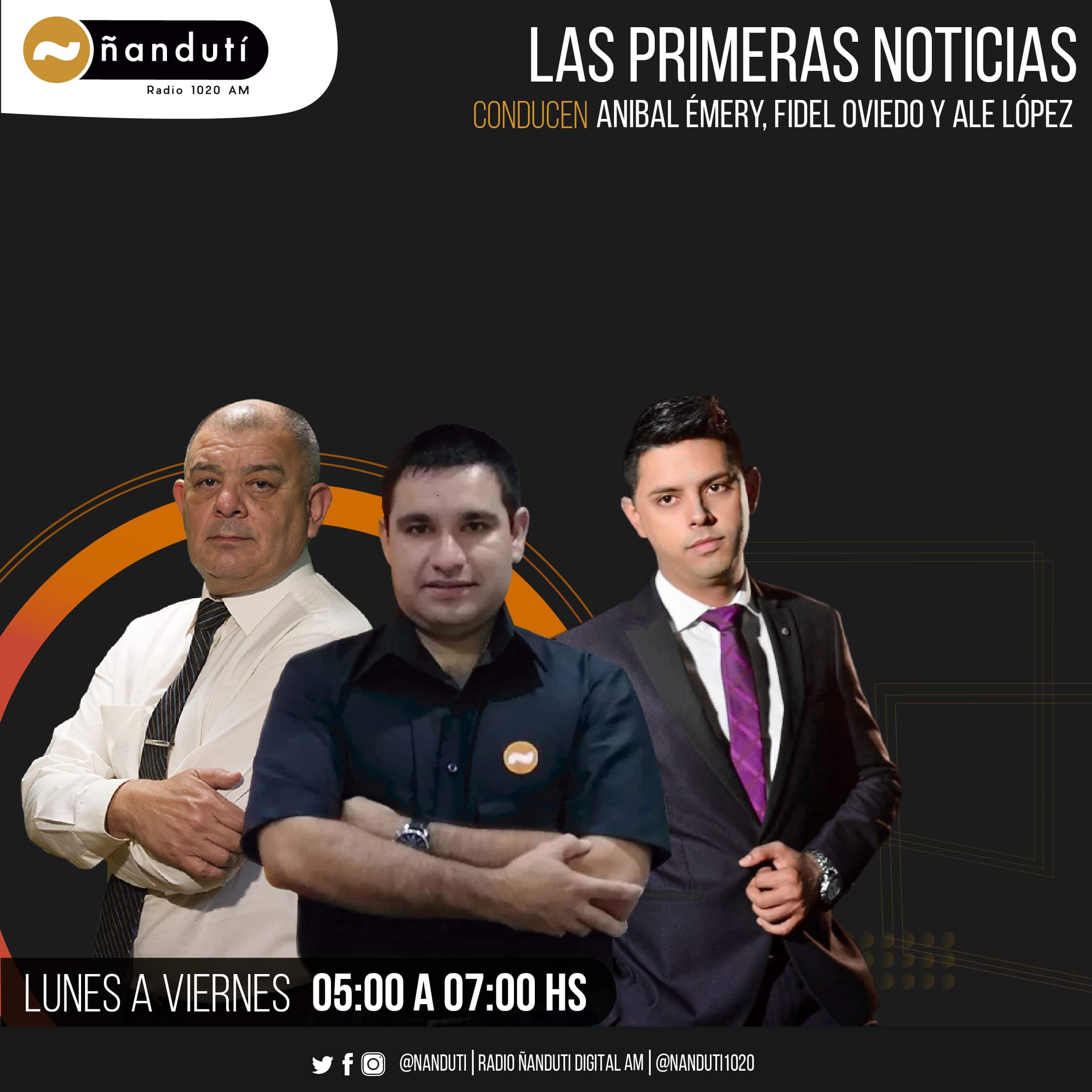 Primeras Noticias con Aníbal Emery, Fidel Oviedo y Alejandro López