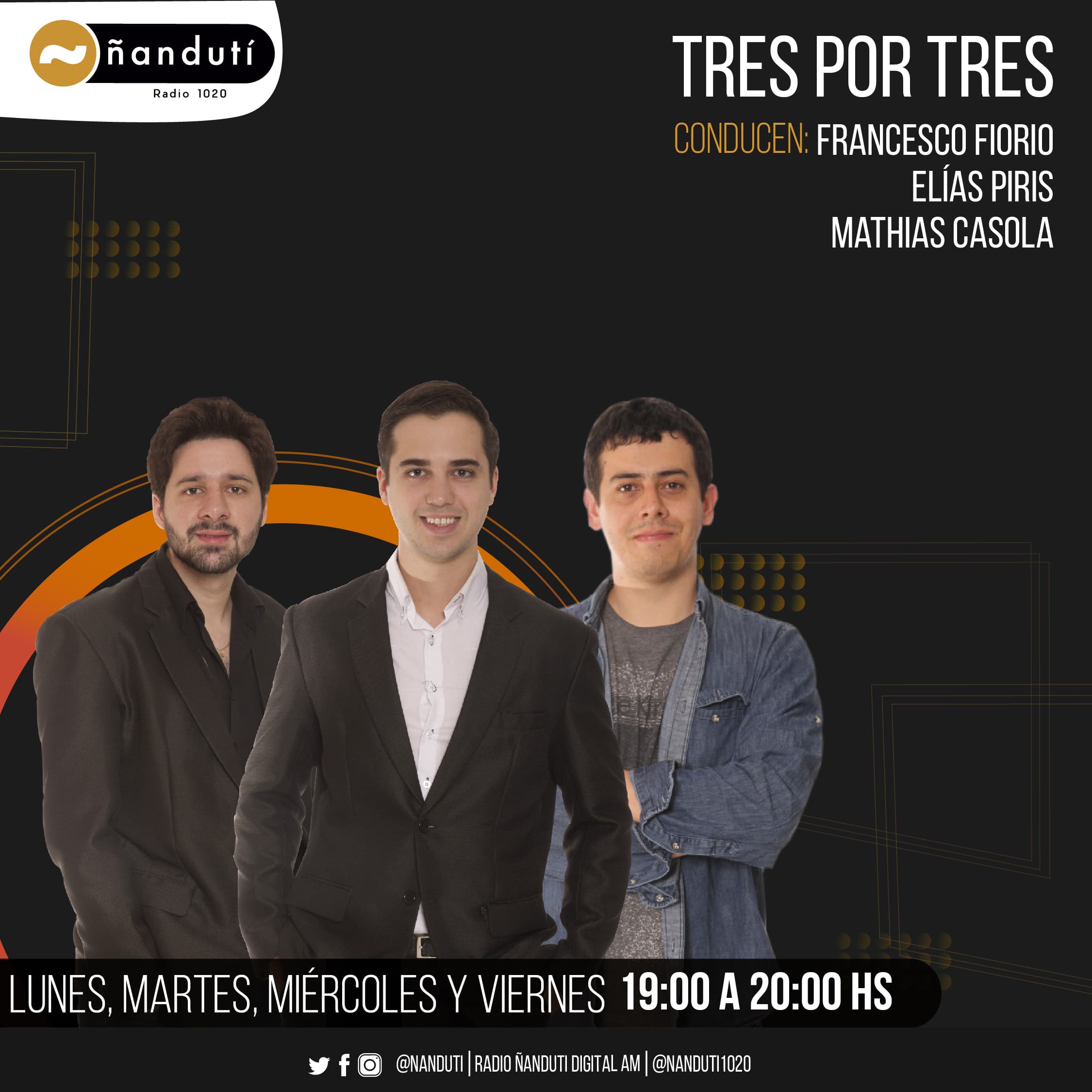3 por 3 con Elías Piris, Francesco Fiorio y Mathias Casola