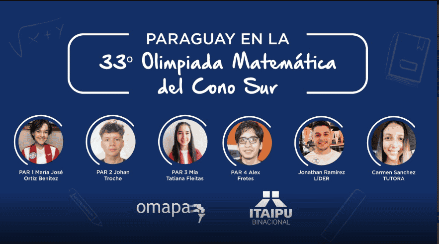 Paraguay participará en la Olimpiada de Matemática del Cono Sur
