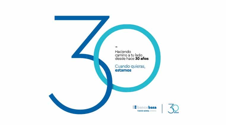 Basa cumple 30 años en el mercado financiero