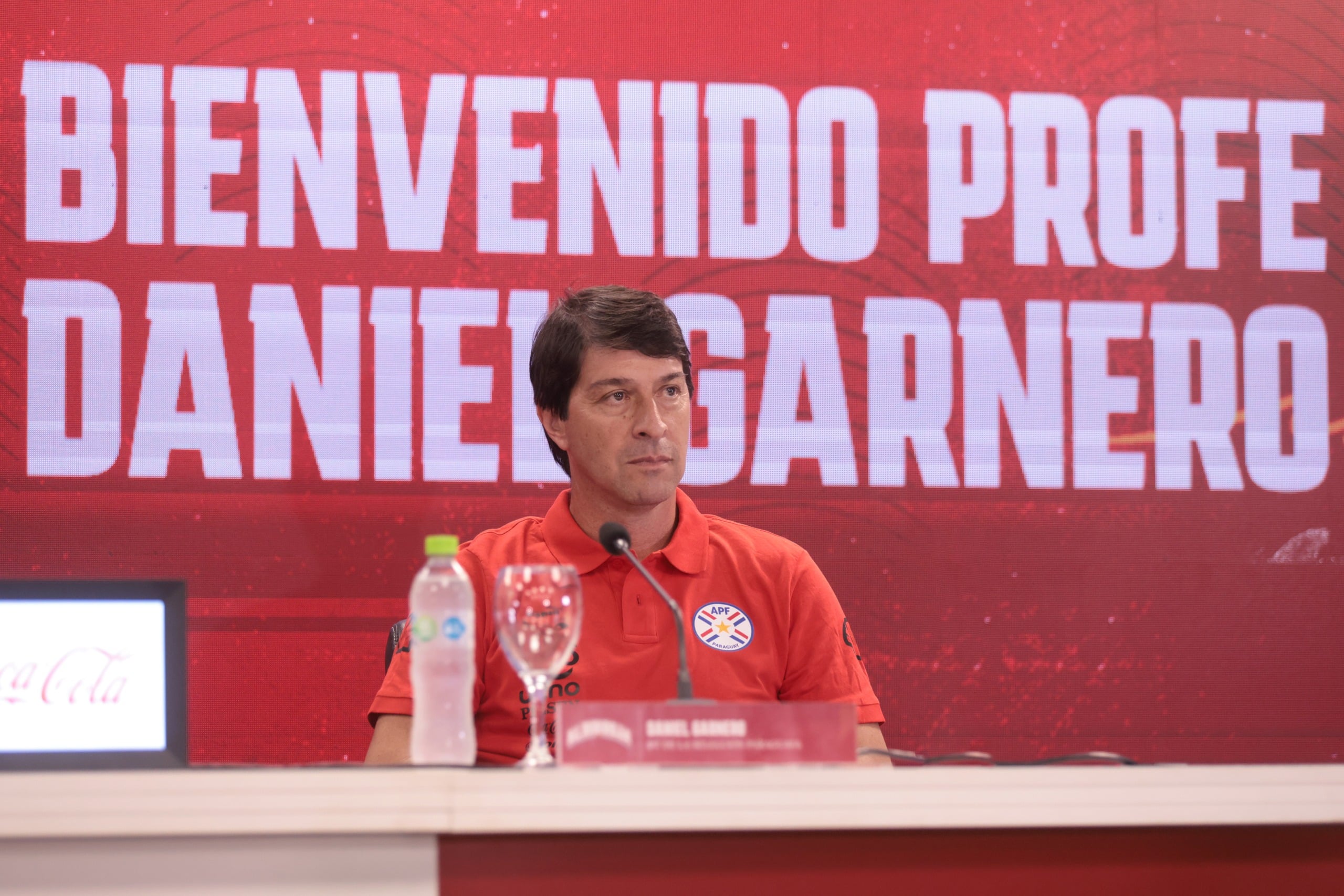 Primera conferencia de Daniel Garnero como entrenador de la Albirroja