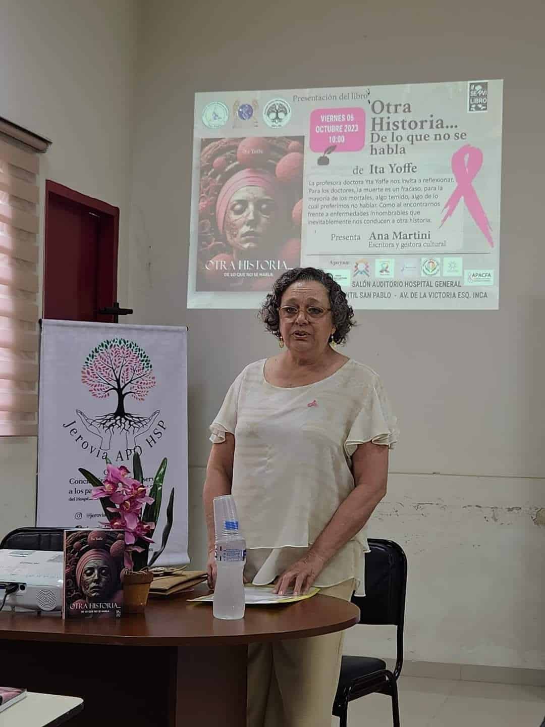Doctora presenta un libro para reflexionar sobre los estigmas en las enfermedades terminales