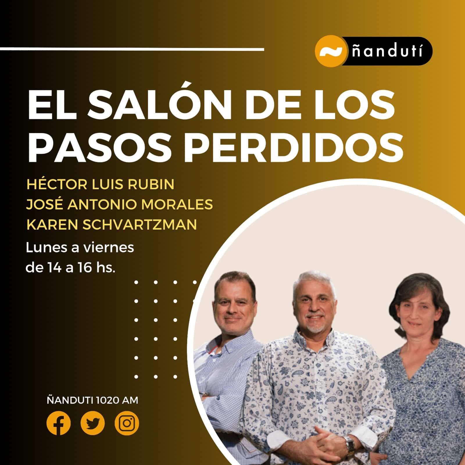 El Salón de los Pasos Perdidos con Luis Rubin, José Antonio y Karen Schvartzman