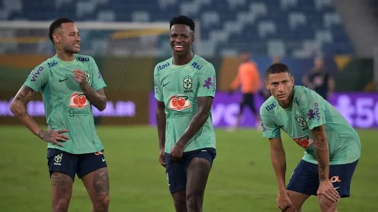 Ney,Vini y Richarlison en el ojo de la tormenta por fiesta antes del juego entre Brasil y Venezuela
