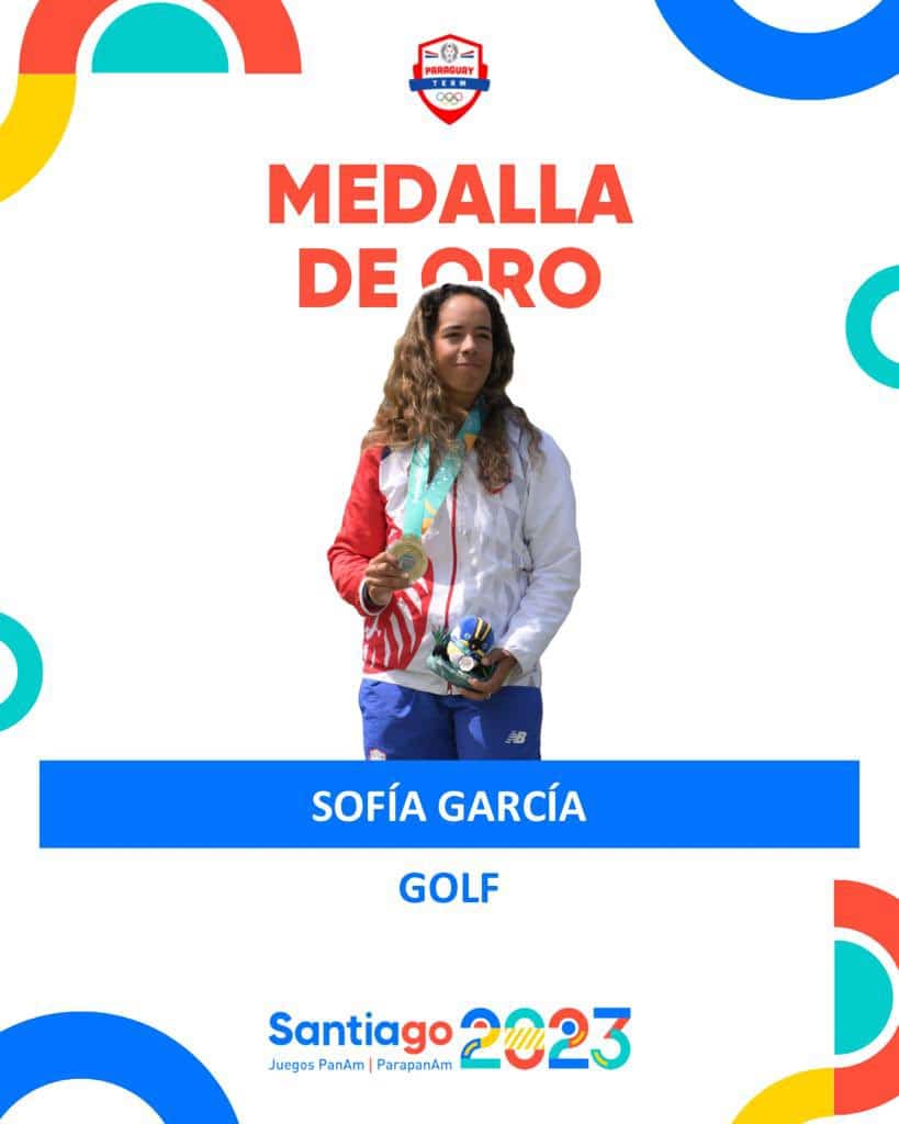 Sofía García campeona de Golf en los Panamericanos 2023: «Es la recompensa a tanto sacrificio»