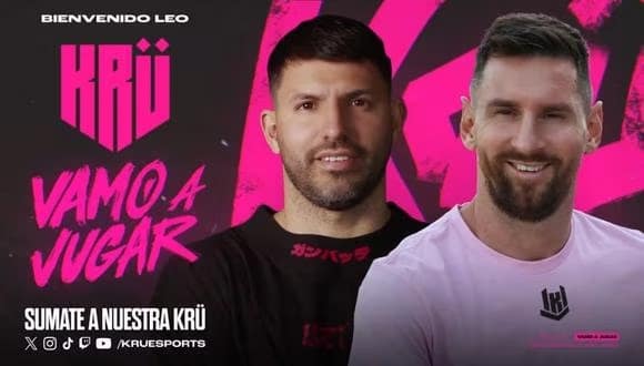 Kun Agüero y Leo Messi están ahora al frente de «Krü Esports»