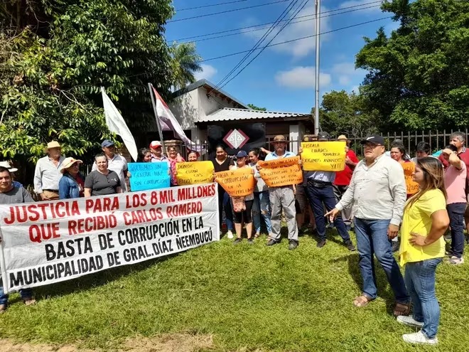 Piden renuncia del intendente de General Díaz por malversación de más de GS 9.000 millones
