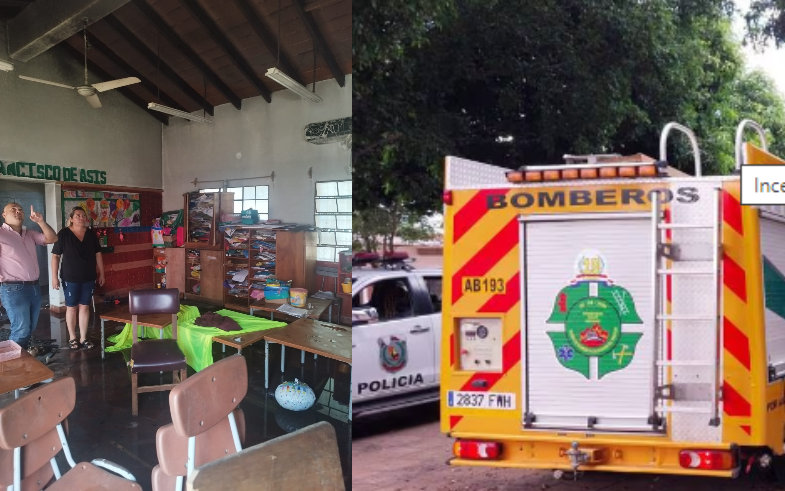 Incendio en colegio de Ñemby deja varias aulas afectadas