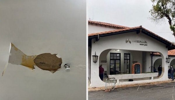 Intervienen INERAM luego de la caída del techo sobre paciente de UTI
