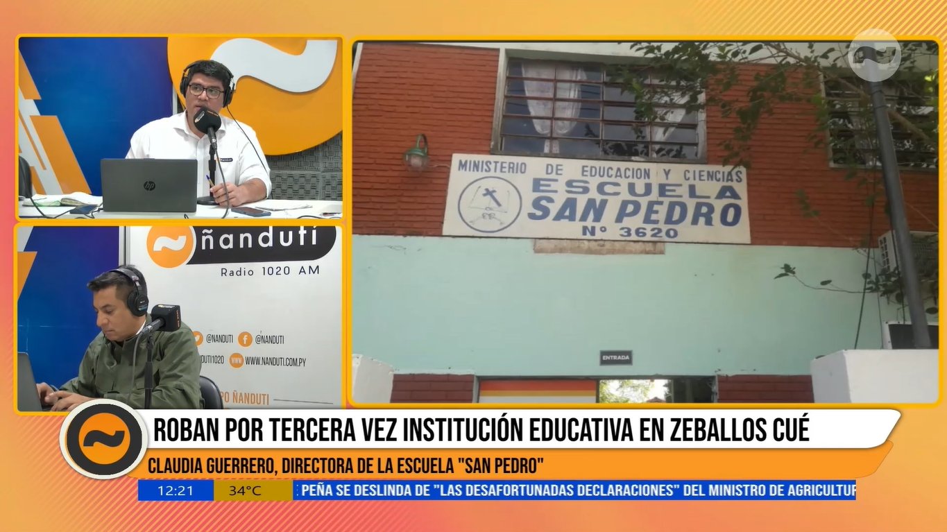 Adictos no perdonan nada: Escuela de Zeballos Cué fue saqueada por tercera vez