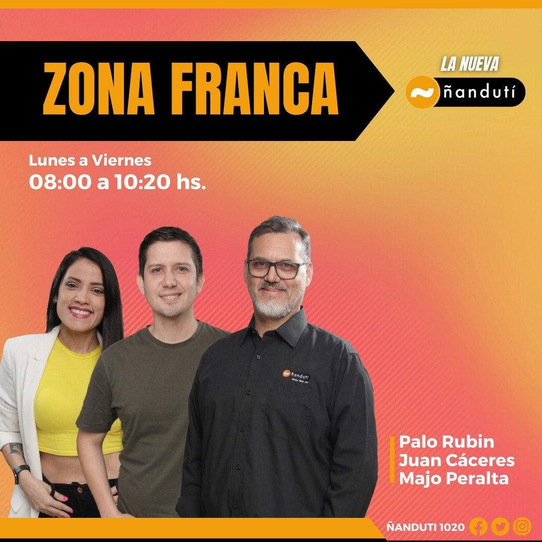 Zona Franca con Palo Rubin, Juan Cáceres Troche y Majo Peralta