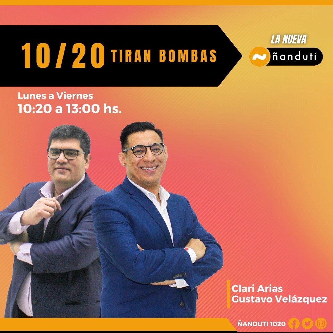 10/20 Tiran Bombas con Gustavo Velázquez y Clari Arias