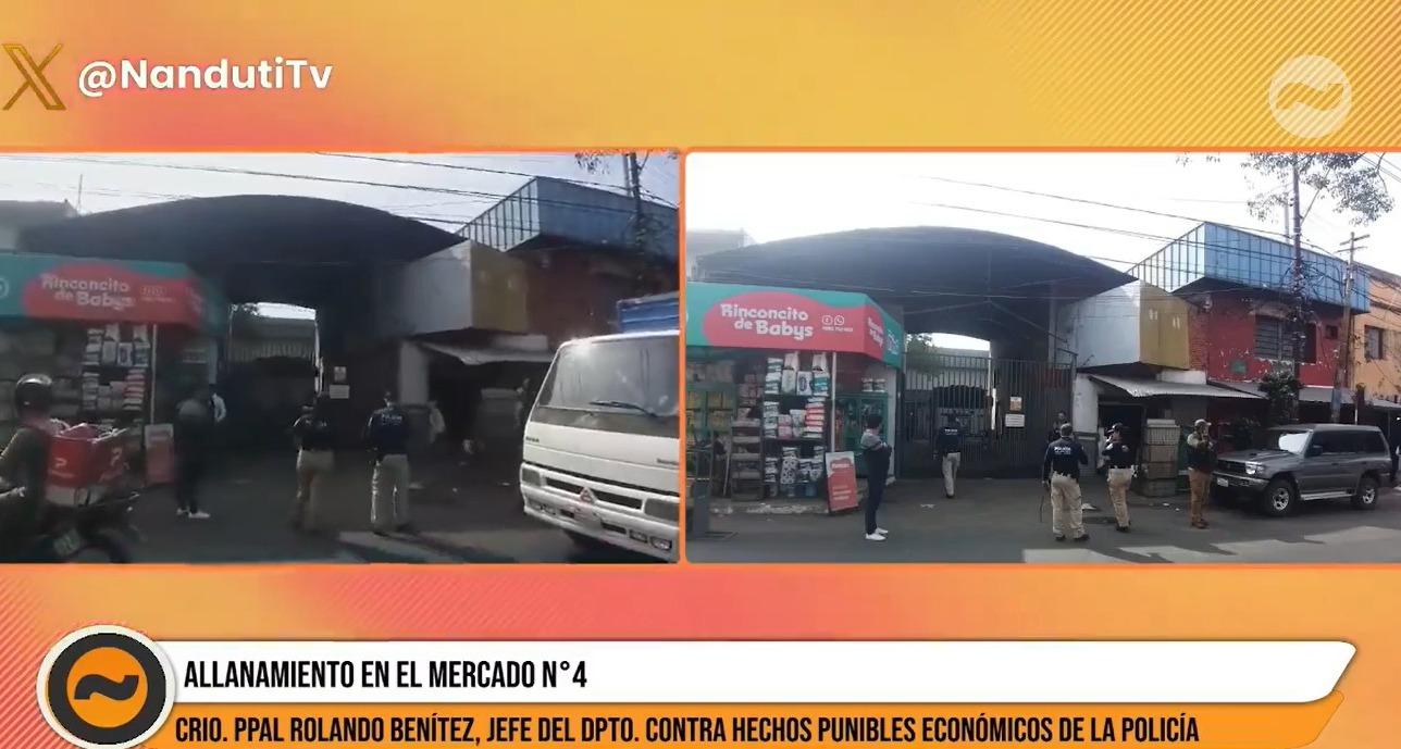 Decomisan mercaderías de origen dudoso en el Mercado 4
