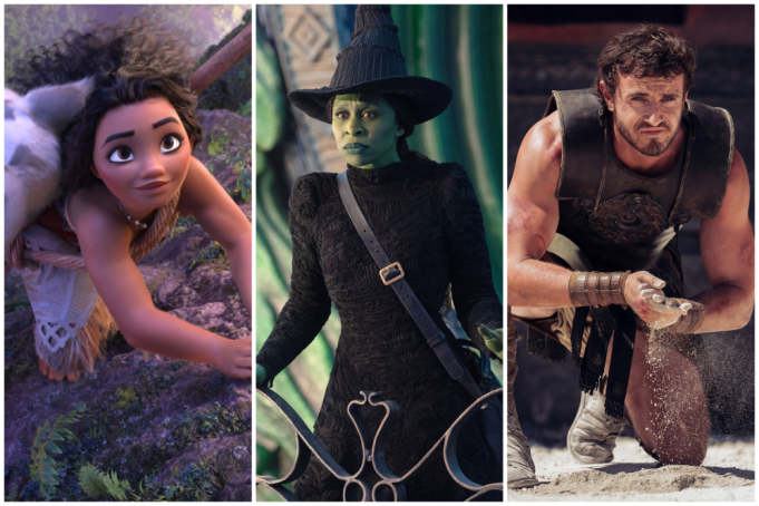 Gladiador ll, Moana ll y Wicked revientan la taquilla durante el fin de semana