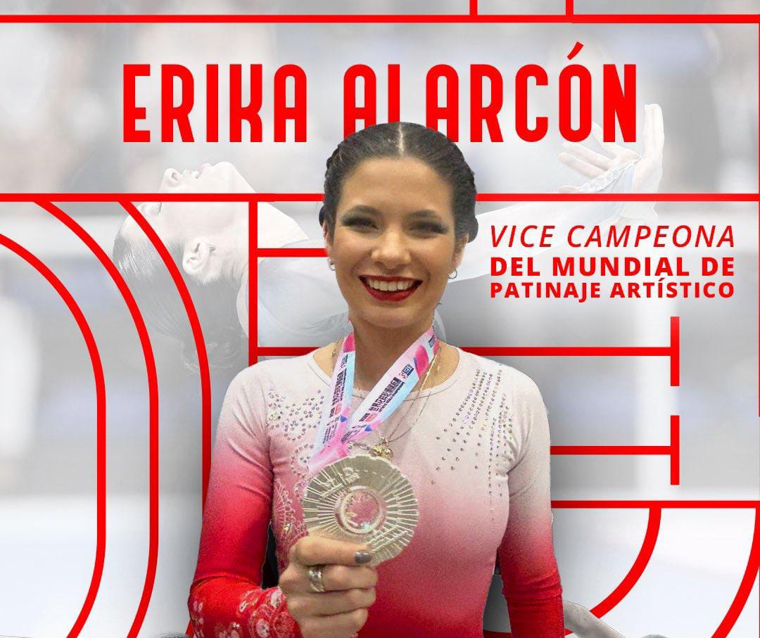 Erika Alarcón es Vicecampeona del Mundial de Patinaje