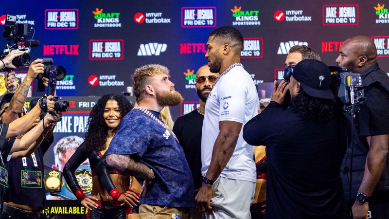 Jake Paul se enfrenta al ex campeón mundial Anthony Joshua