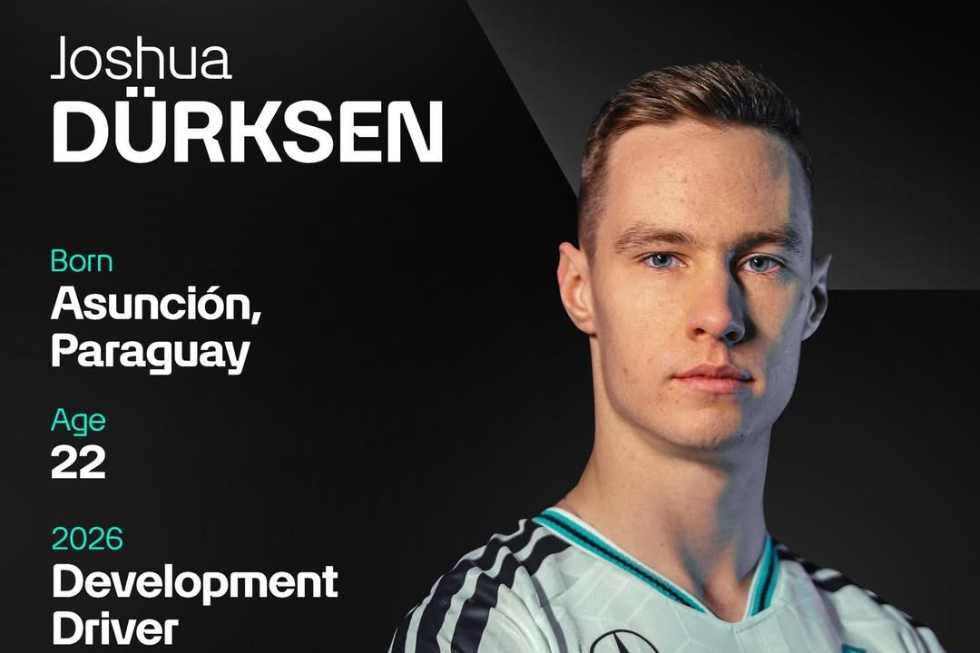 Joshua Dürksen se une a Mercedes AMG F1 como piloto de desarrollo para 2026