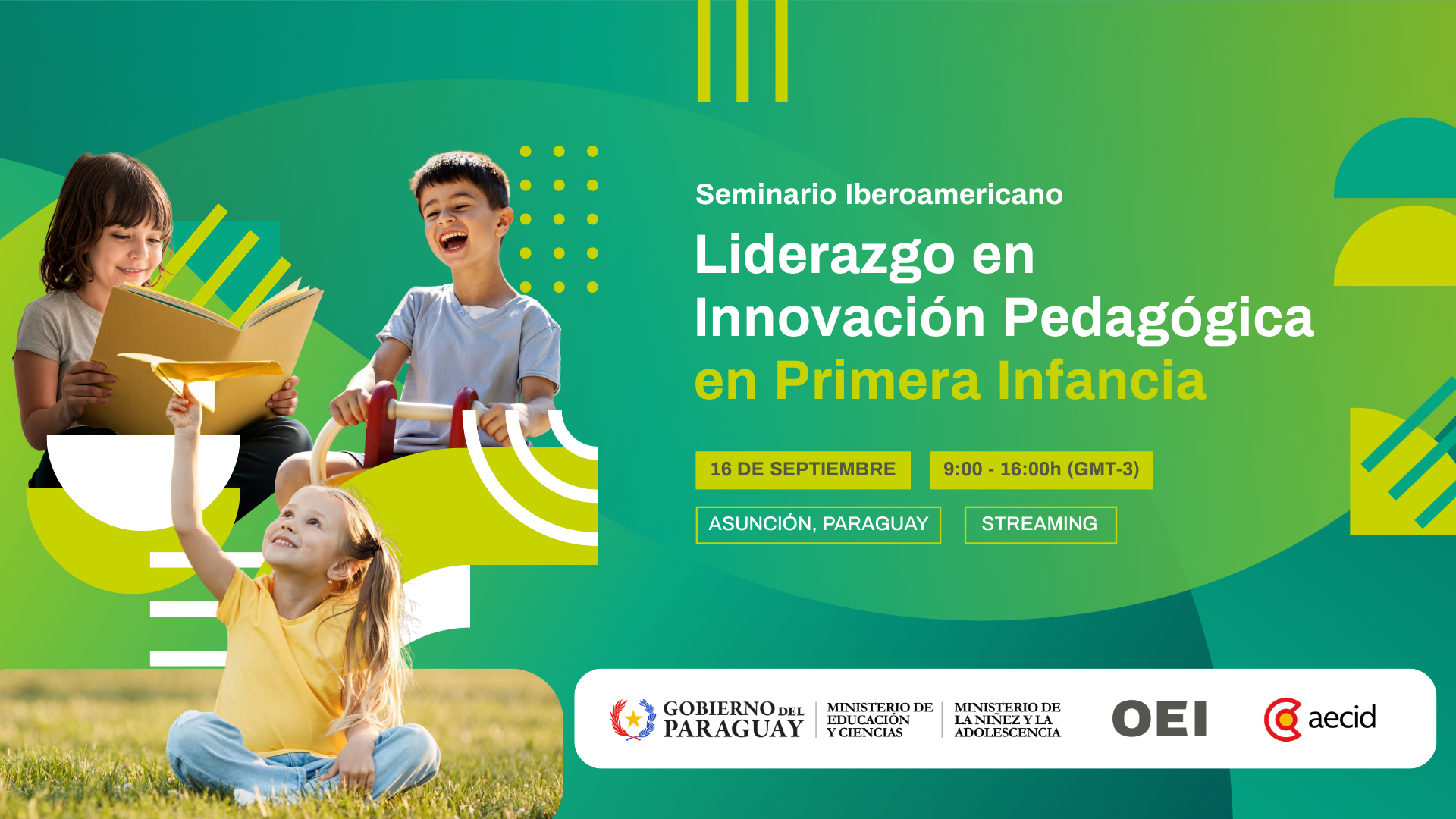 Paraguay será sede del Seminario Iberoamericano sobre innovación pedagógica en primera infancia el 16 de septiembre